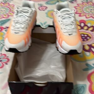 Nike DN8 Vibrant Orange and White Running Shoes